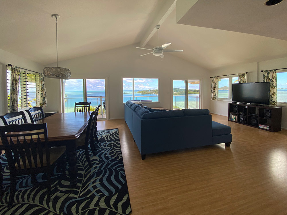 Lilipuna-Properties-Dining-Room oahu oceanfront vacation rental house