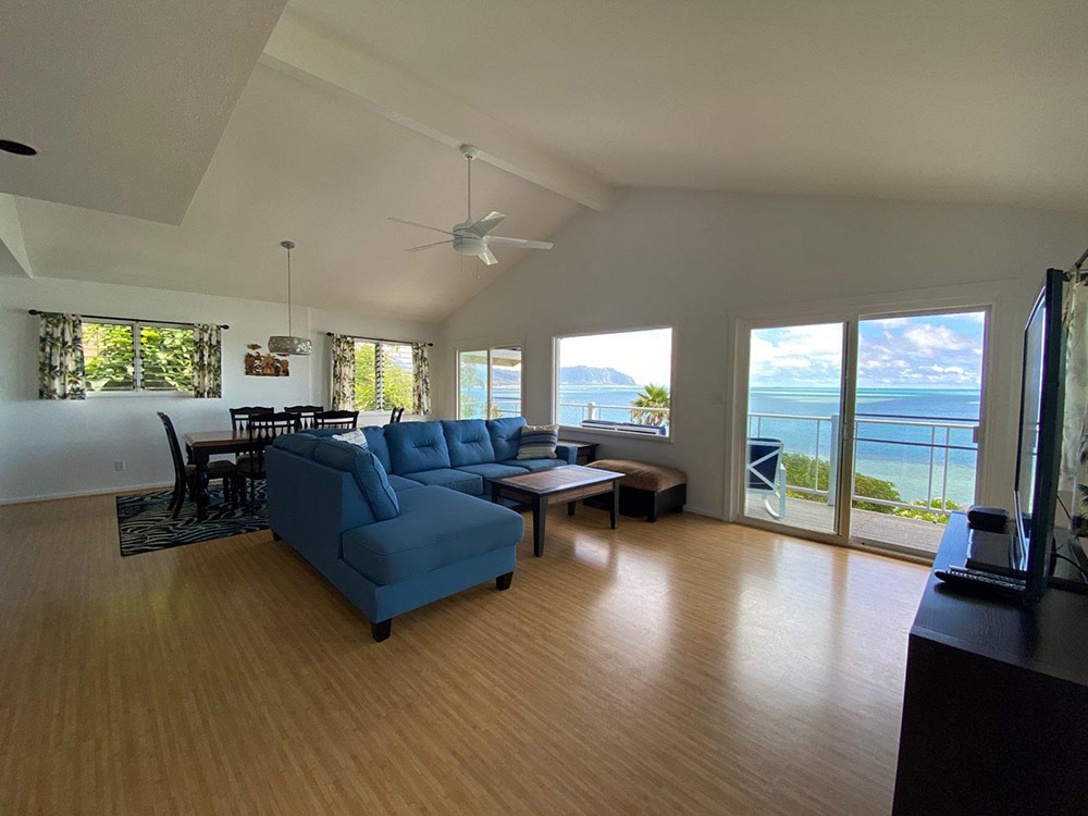 Lilipuna-Properties-Living-Room oahu oceanfront vacation rental house